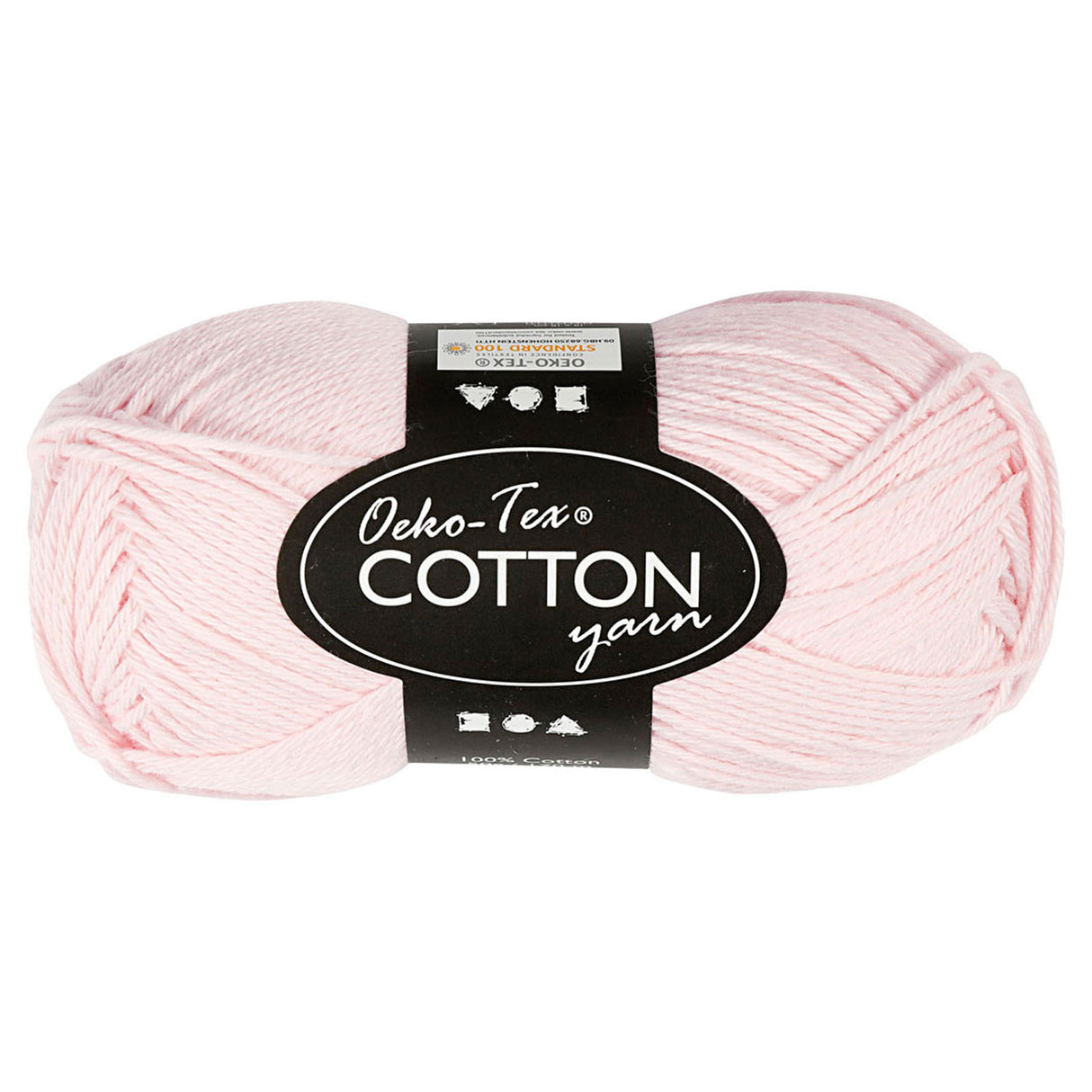 Creativ Company Baumwollgarn, Staubrosa, 50 g, 170 m