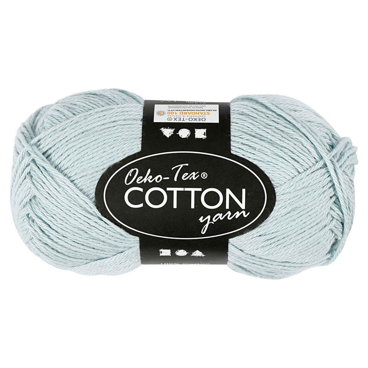 Creativ Company Baumwollgarn, zartes Blau, 50 g, 170 m