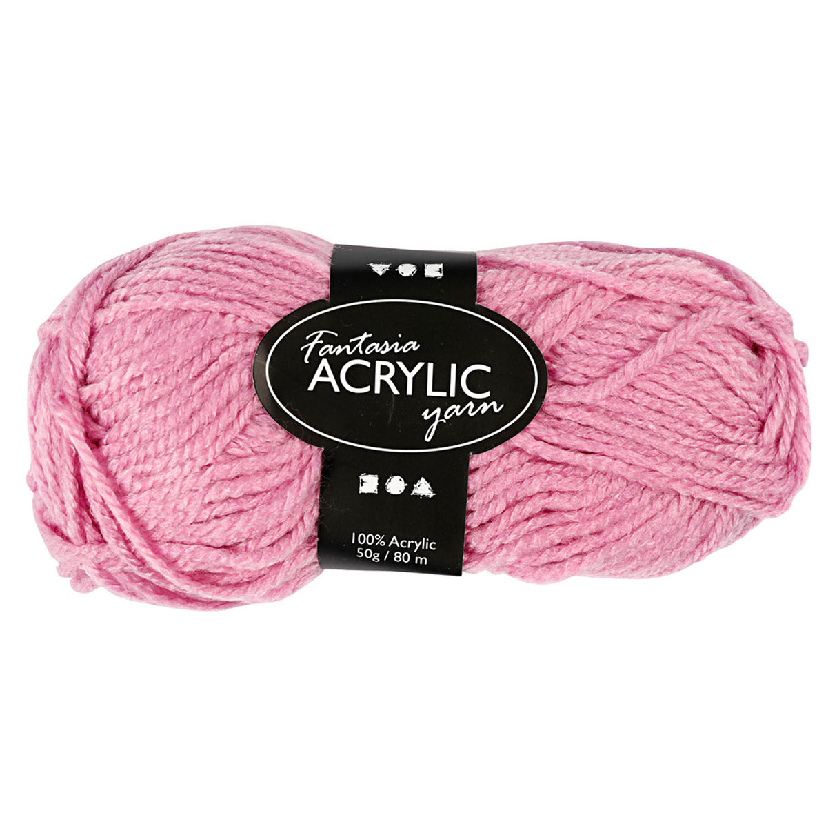 Creativ Company Acrylgarn, rosa, 50gr, 80m