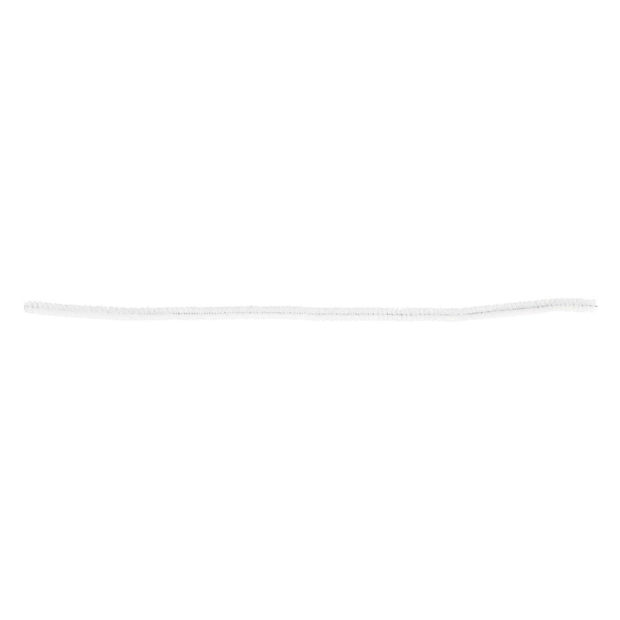 Chenille Weiß 30cm, 50 Stk.
