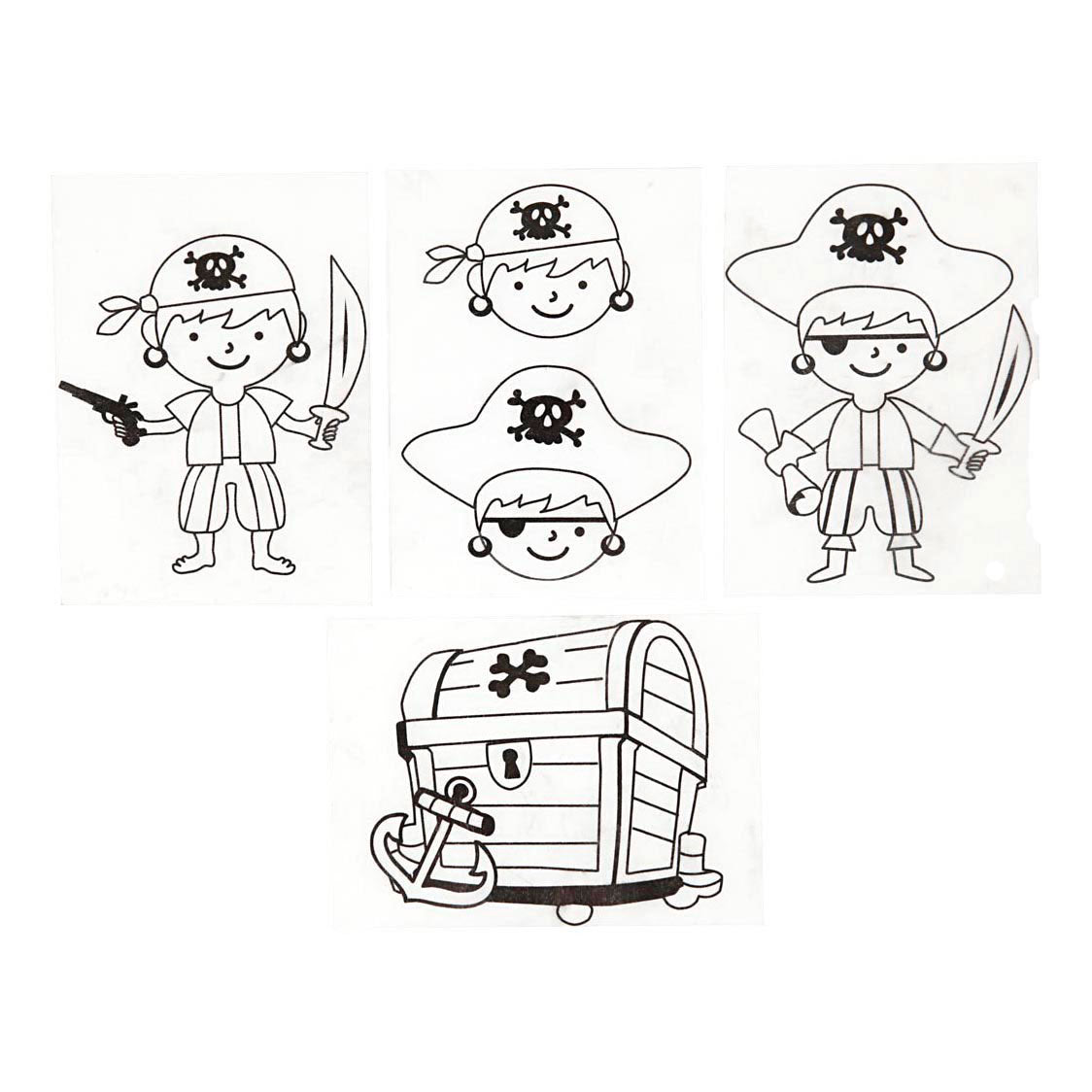 Kreativunternehmen https: www.cchobby.nl sheet-shrink-foil-with-motifs-pirate-sheet-10-5x14-5-cm-thickness-0-3-mm-matt-transparent-4-sheet-1-box