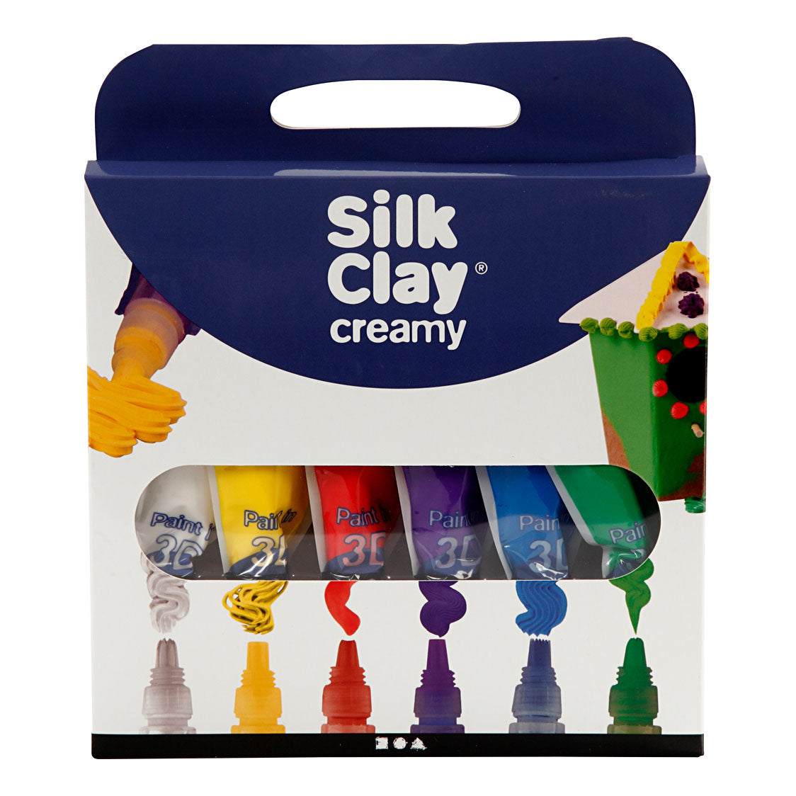 Creativ Company Silk Clay cremige Standardfarben, 6x35ml