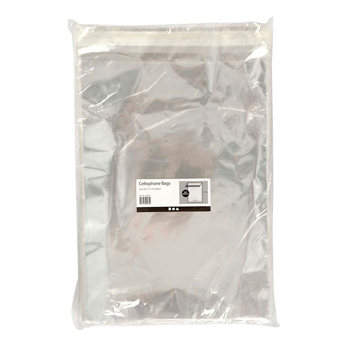 Creativ Company Cellophan Bags 31.2x22,5 cm, 200st.
