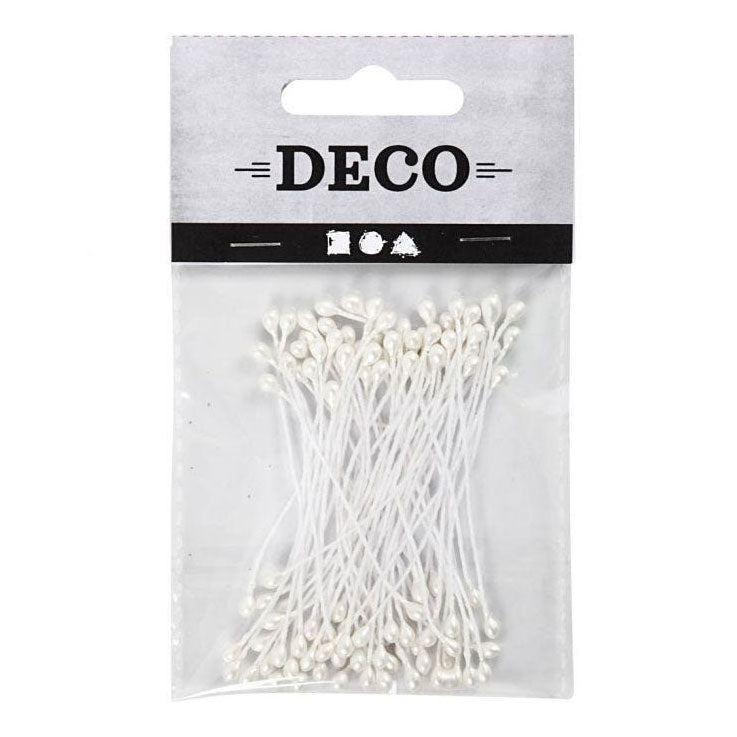 Creativ Company CC Blütenstaubblätter 6 cm weiß 100 Stück