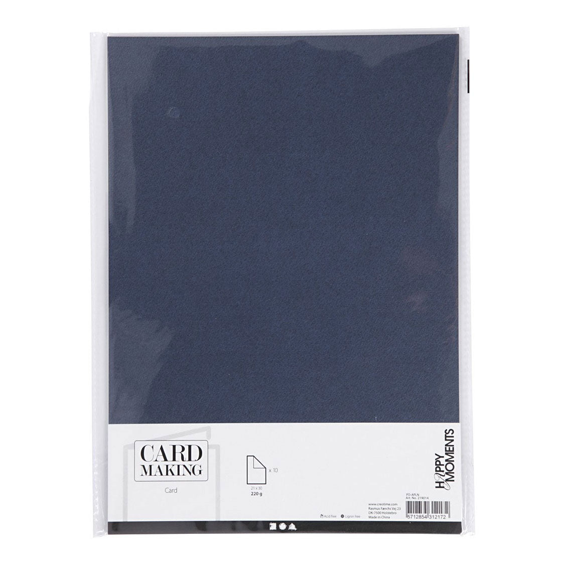 Creativ Company Cardboard Blue A4 220g, 10st.