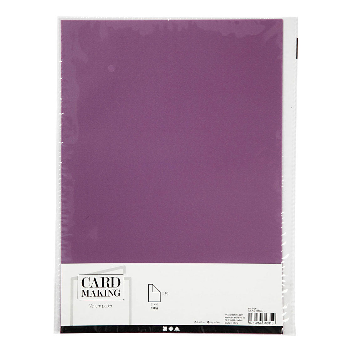 Happy Moments Pergamentpapier A4 Lila, 10 Blatt