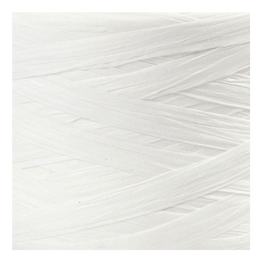 Creativ Company Paper Raffia Yarn White, 100 m