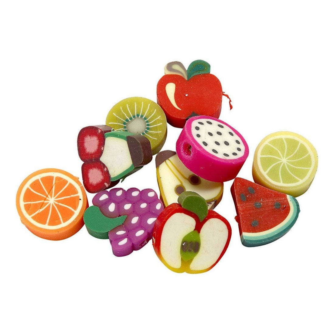 Kreativunternehmen http: www.cchobby.nl figure-beads-fruit-d-10-mm-hole-size-1-5-mm-60-piece-1-box