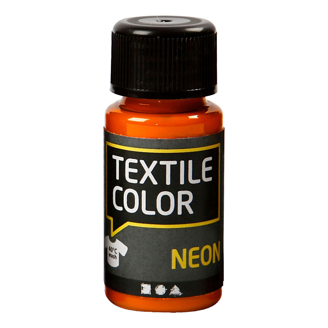 Kreativfirma Textilfarbe für Textilfarbe - Neon Oranje, 50 ml