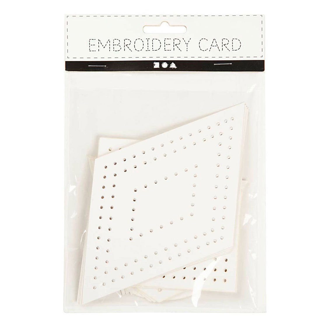 Creativ Company Cross Stitches Cardboard White Geometric, 20st.