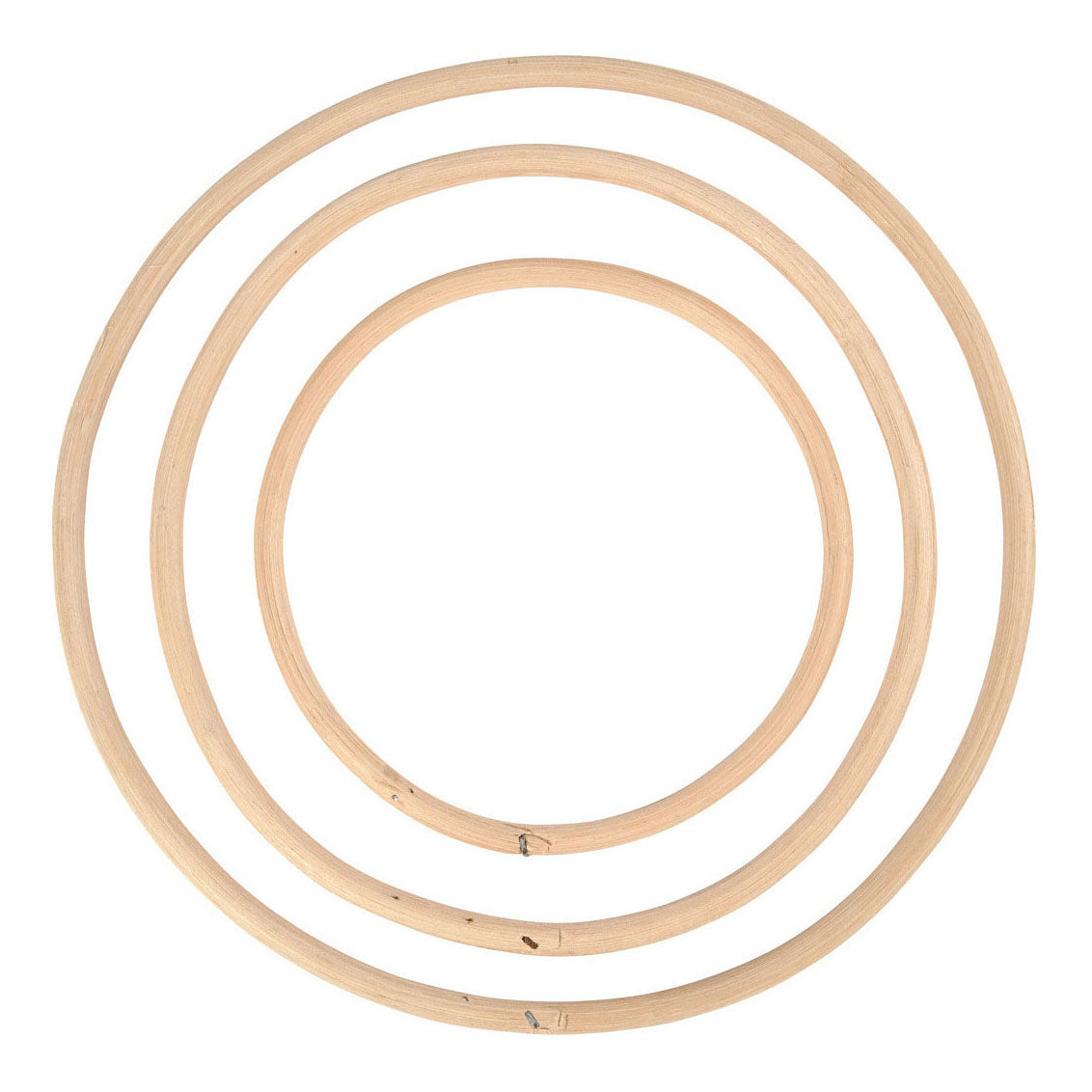 Creativ Company Bambusringe 15,3-25,5 cm natur 3 Stück