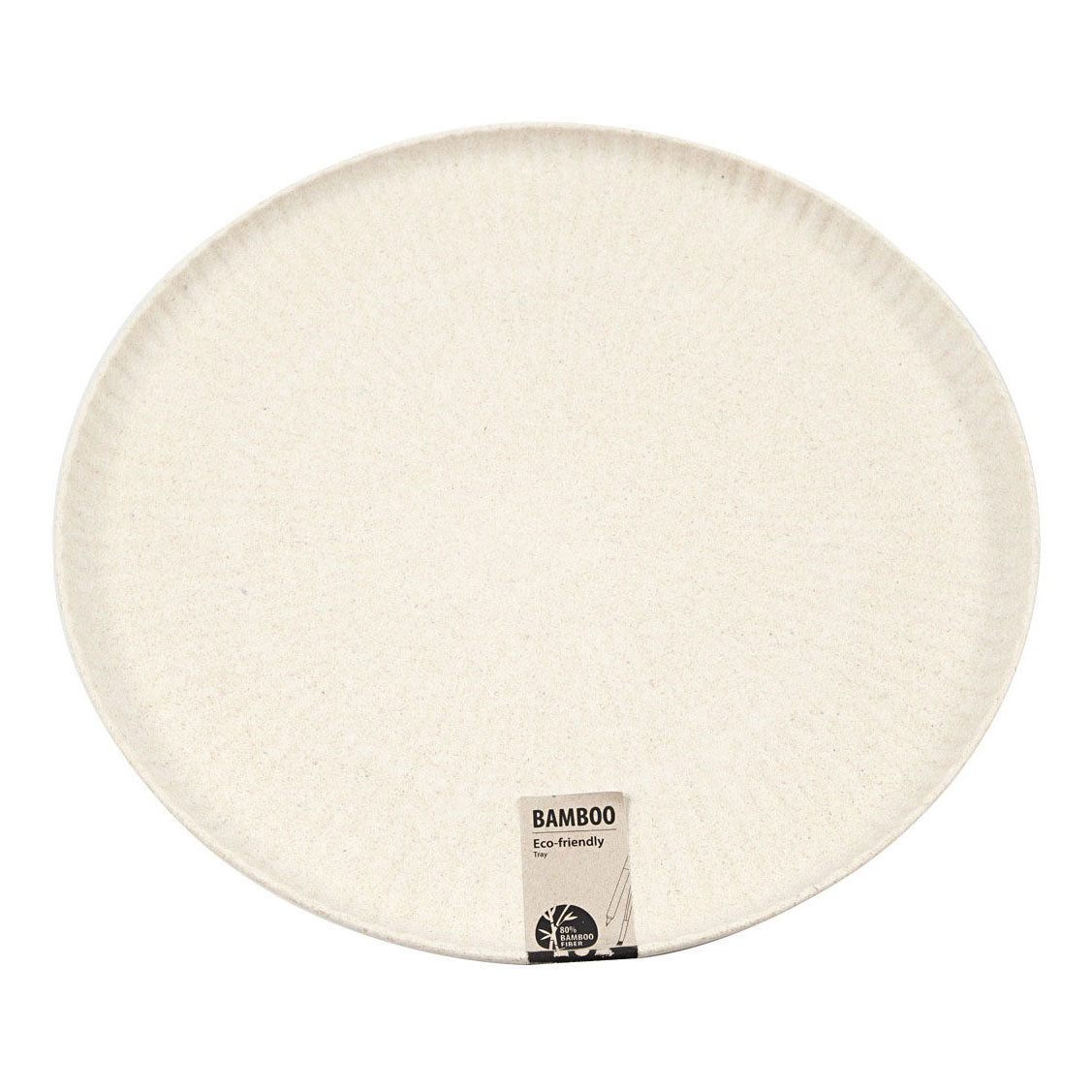 Creativ Company Tablett rund um Bambusfasern, 30 cm