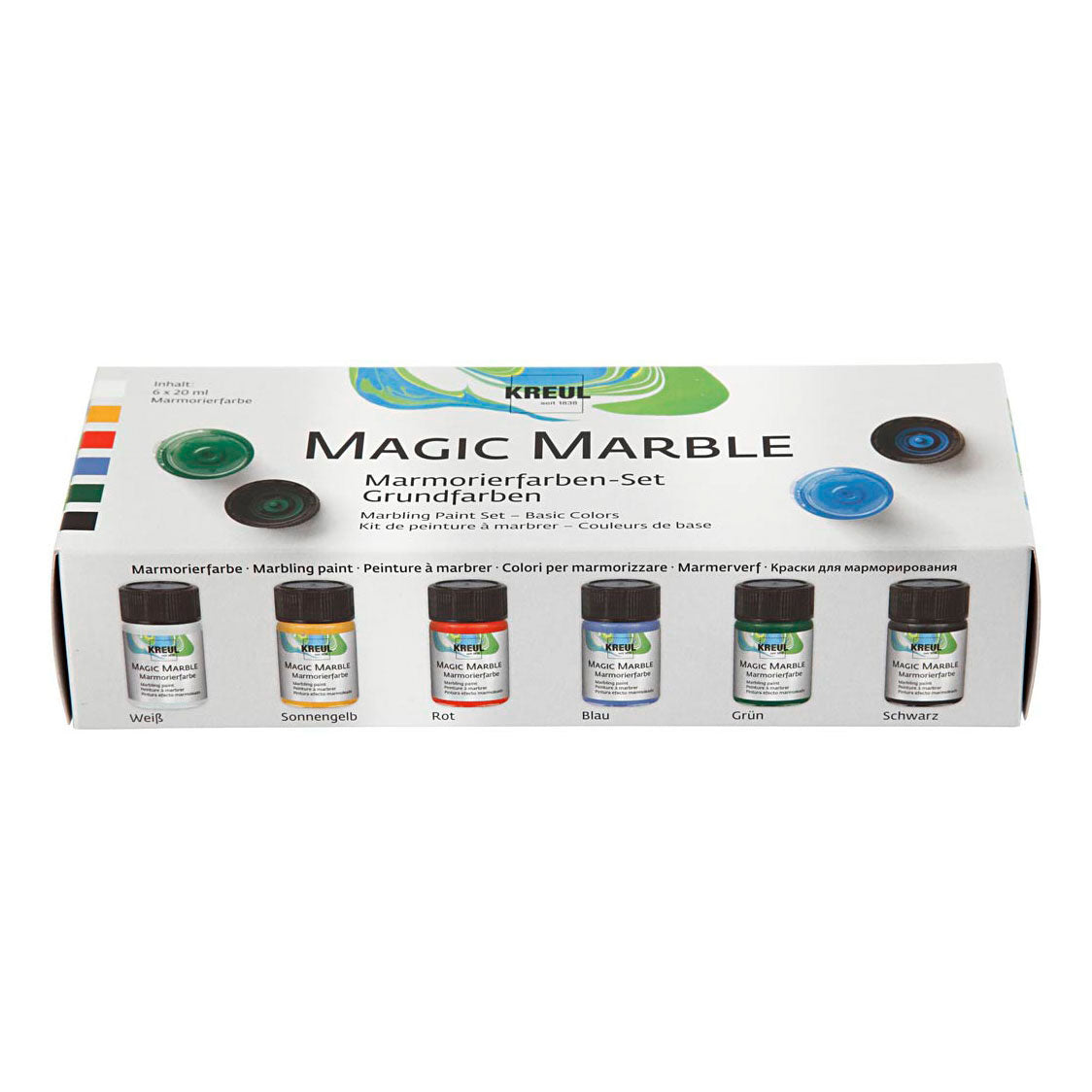 Creativ Company Magic Marble Paint, 6x20ml