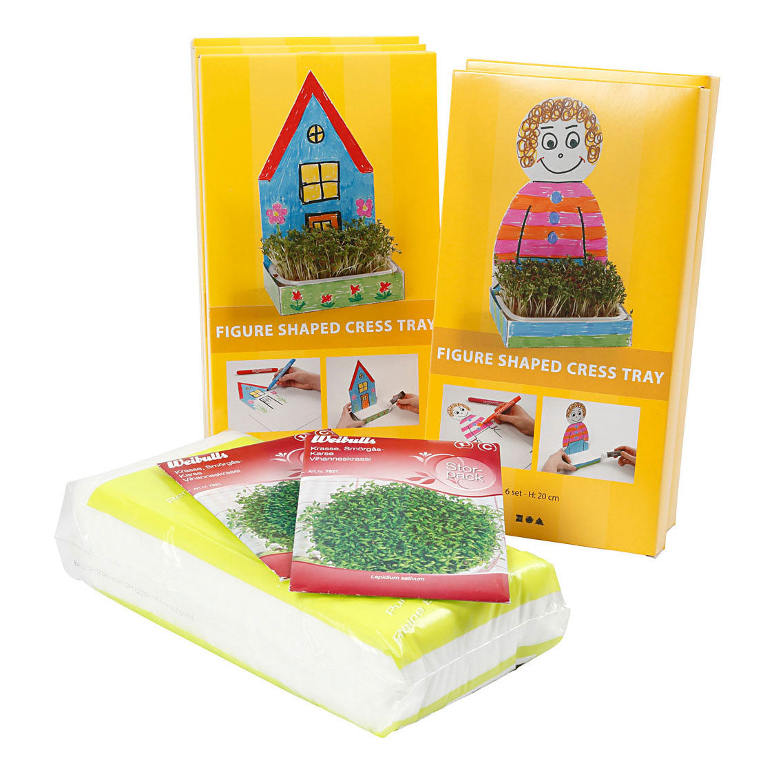 Kreativunternehmen https: www.cchobby.nl Brunnenkressebehälter-mit-figur-h-20-cm-weiß-30-set-1-box