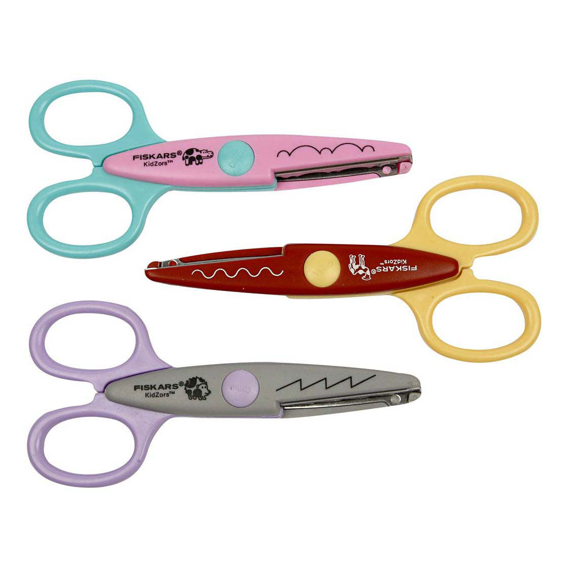 Kreativunternehmen https: www.cchobby.nl fiskars-kidzors-shearing shears-hippopotamus-camel-hedgehog-3-piece-1-box