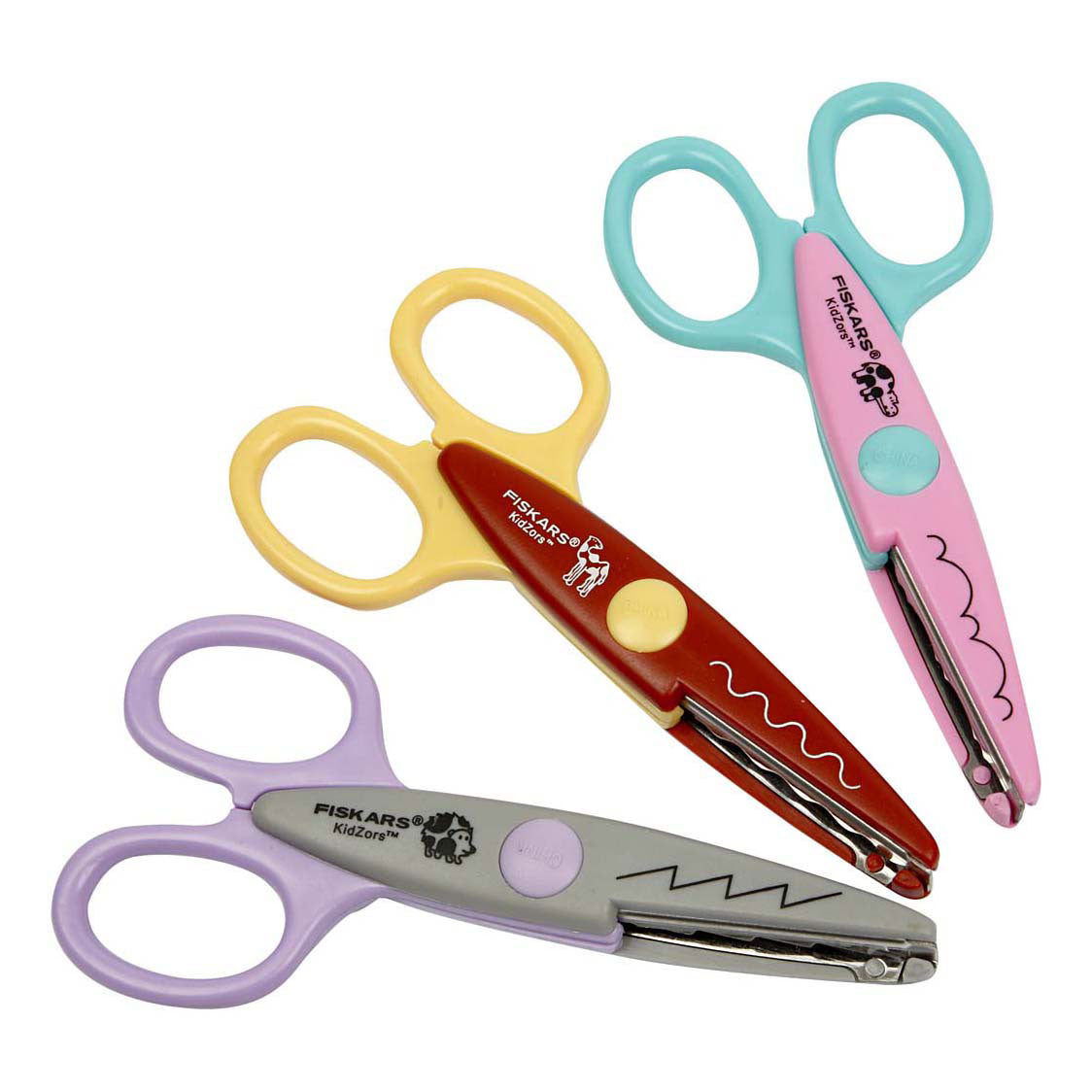 Kreativunternehmen https: www.cchobby.nl fiskars-kidzors-shearing shears-hippopotamus-camel-hedgehog-3-piece-1-box