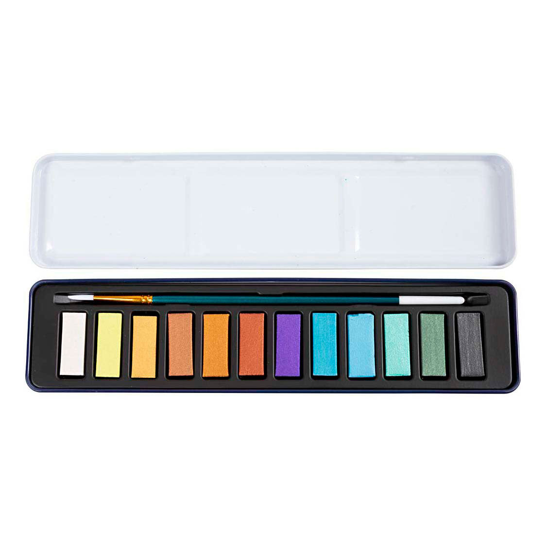 Creativ Company Aquarell-Set, Metallic-Farben, 12 Farben 1 Box
