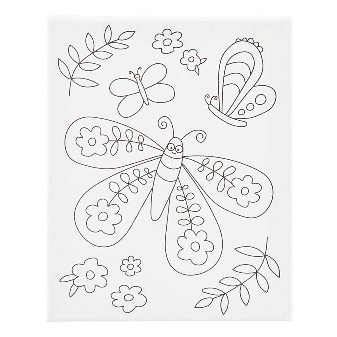 Creativ Company Leinwand mit großem Schmetterlingsdruck – 24 x 30 cm