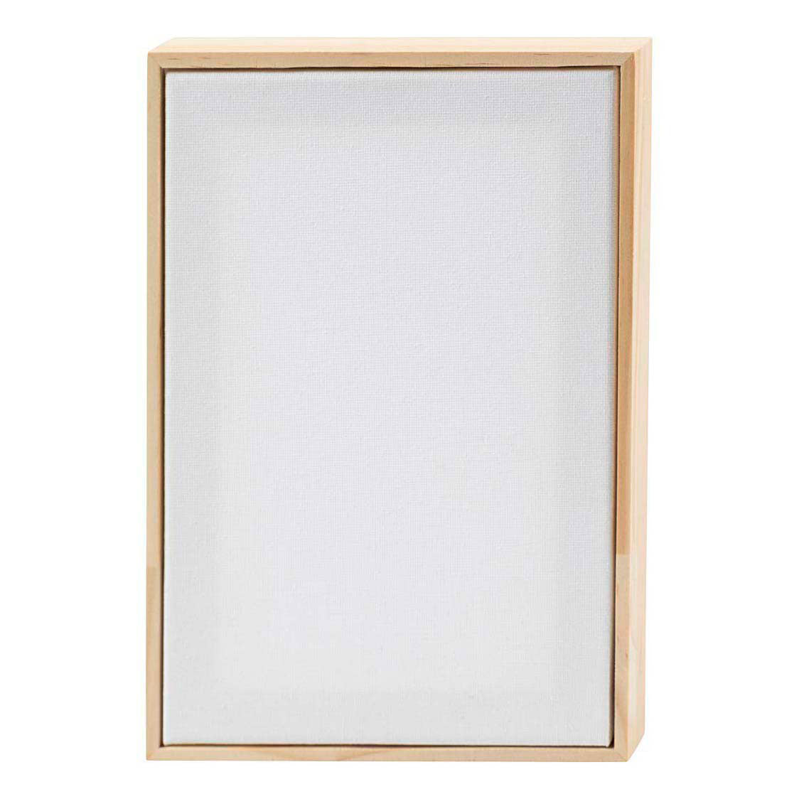 Creativ Company bespannte Leinwand mit Rahmen 280gr. 15,8 x 23,8 cm – weiß