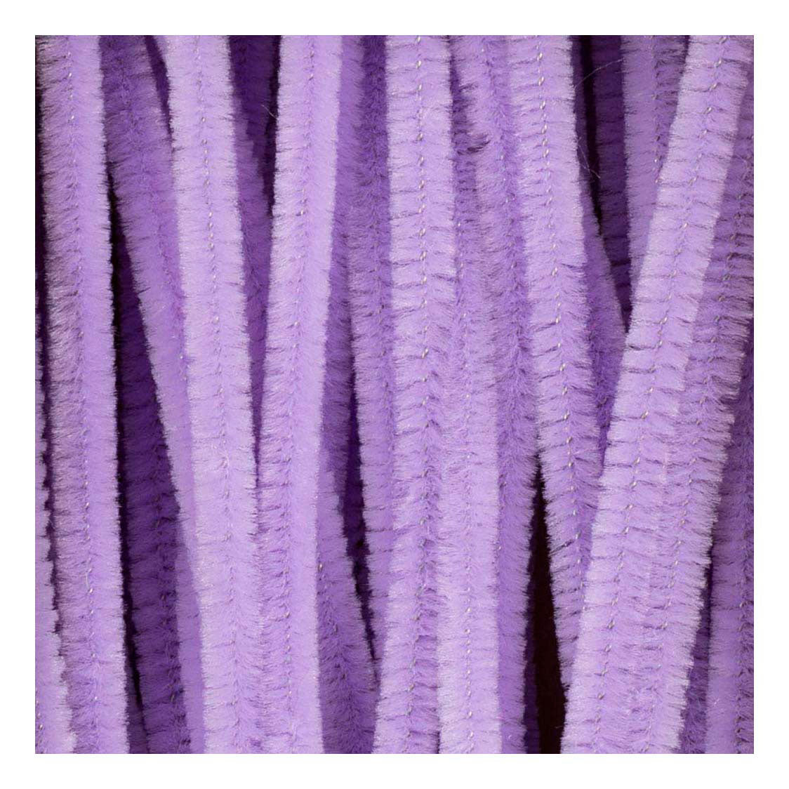 Creativ Company Chenilledraht lila Bastelmaterial 50 Stück 6mm x 30cm.