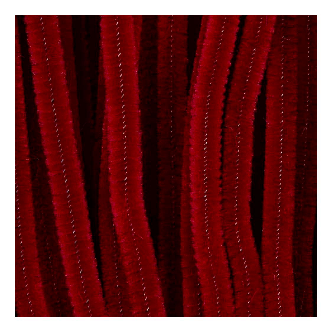 Creativ Company Chenille 6mm x 30cm dunkelrot - 50 Stk.