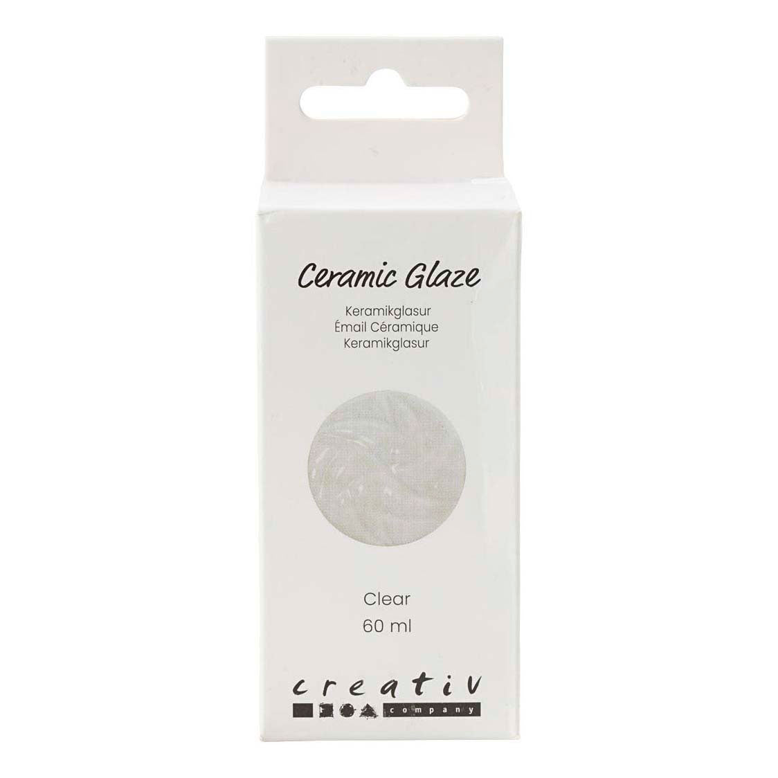 Creativ Company Keramikglasur, 984-1101 °C, transparent, klar, 60 ml 1 Flasche