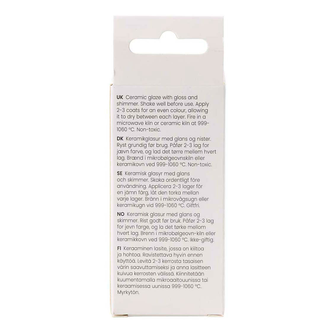 Creativ Company gesprenkelte Keramikglasur 999–1060 C, undurchsichtig, Flower Power – 60 ml