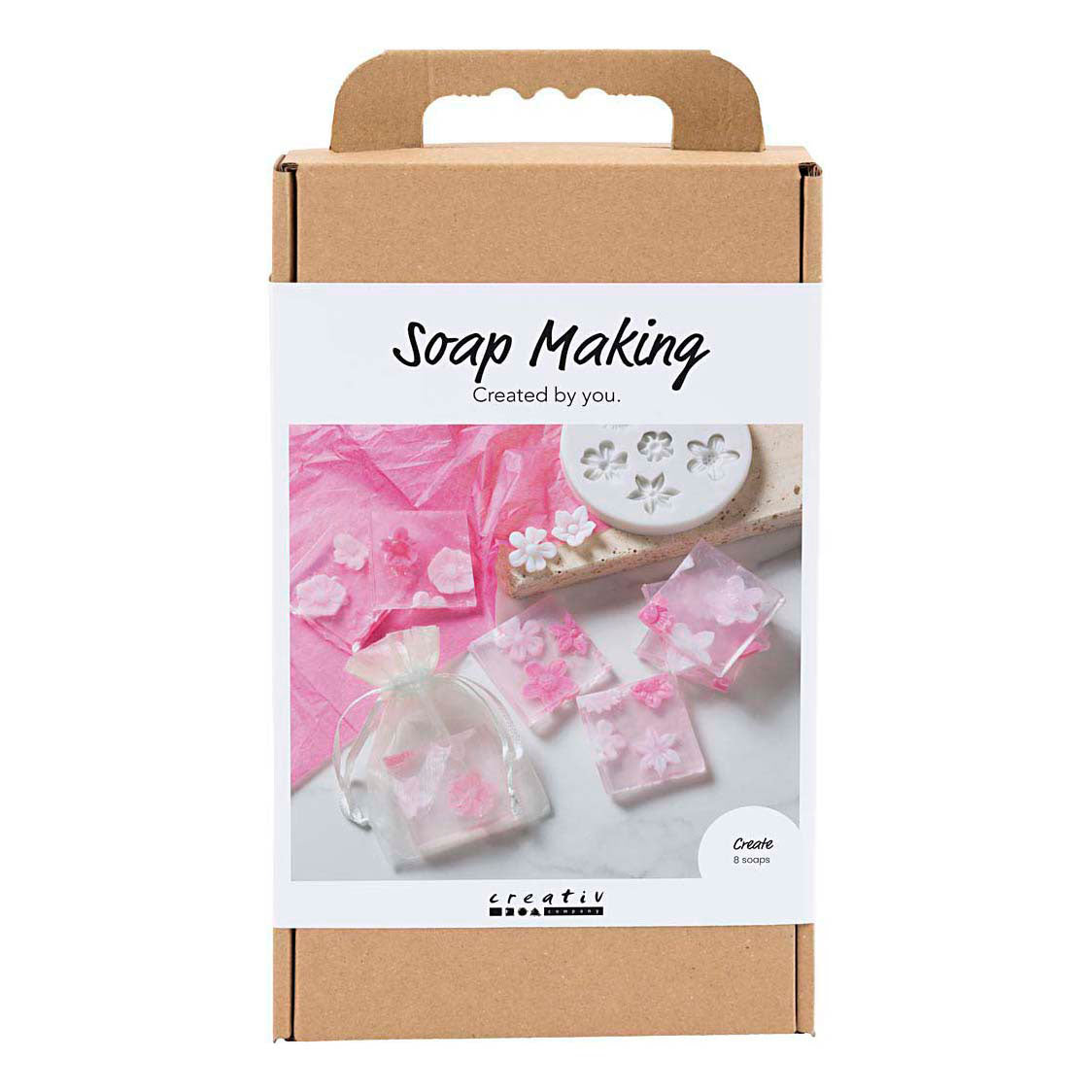 Creativ Company Hobby-Set Seifenherstellung Blumen rosa