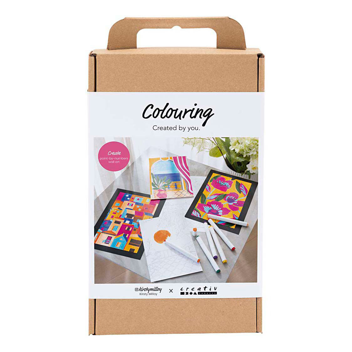 Creativ Company Hobby-Set Farben, Malen nach Zahlen, Textmarker, 1 Box