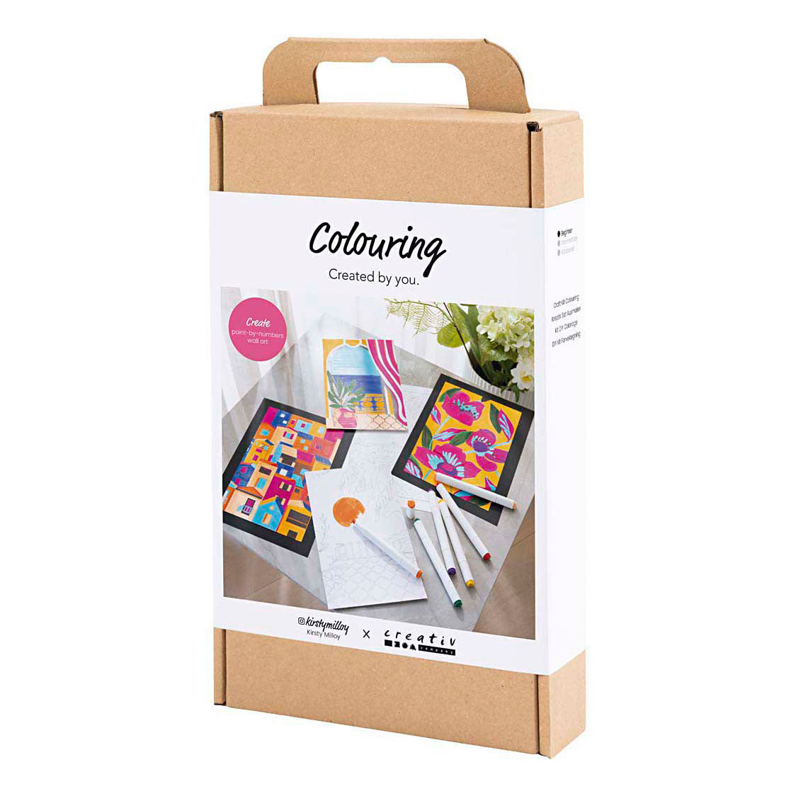 Creativ Company Hobby-Set, Farben, Malen nach Zahlen, Marker