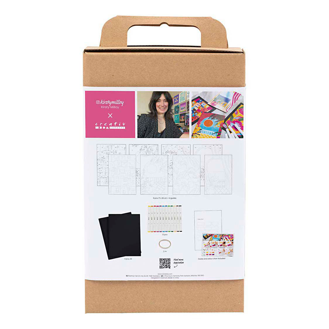 Creativ Company Hobby-Set, Farben, Malen nach Zahlen, Marker
