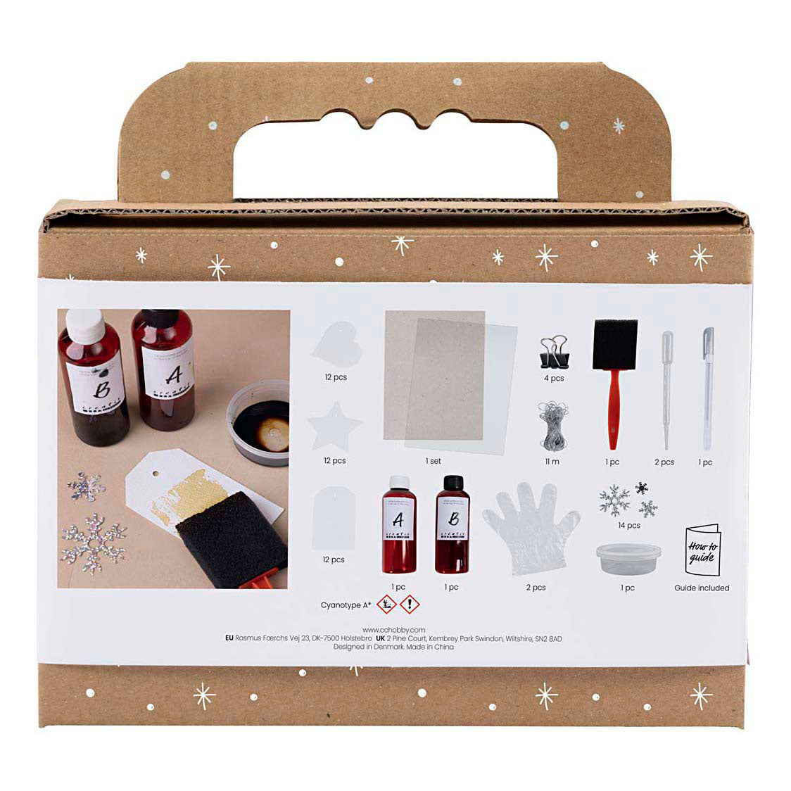 Kreativunternehmen https: www.cchobby.nl mini-hobbyset-cyanotype-geschenklabels-blauw-zilver-1-doos