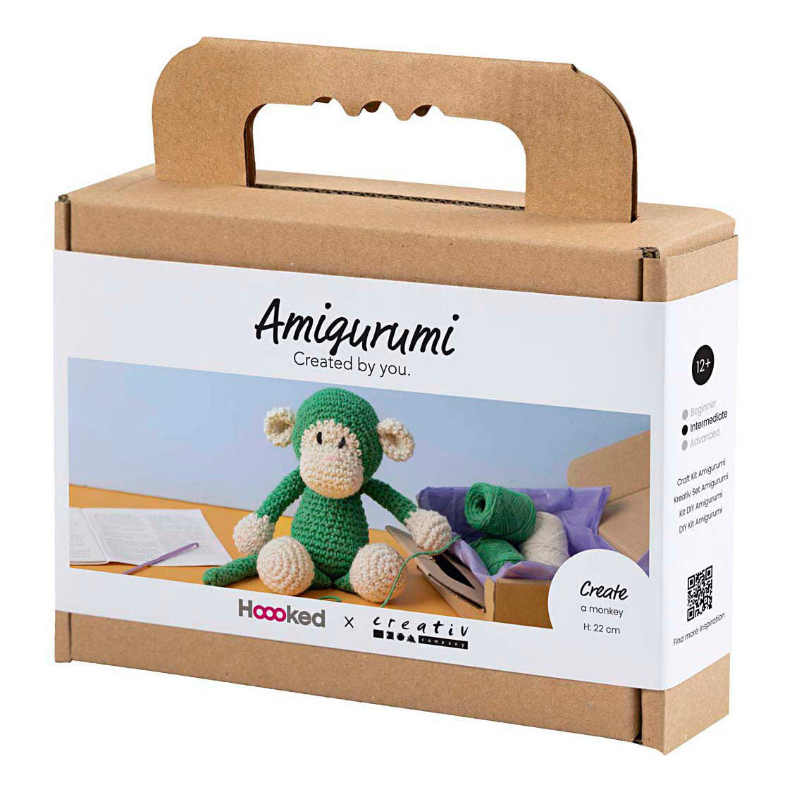 Kreativunternehmen https: www.cchobby.nl hobbyset-amigurumi-aap-groen-off-white-1-doos