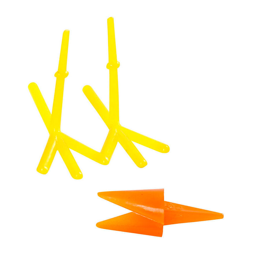 Kreativunternehmen https: www.cchobby.nl Chicken-beaks-and-feet-h-28-mm-l-30-37-mm-orange-yellow-8-set-1-box