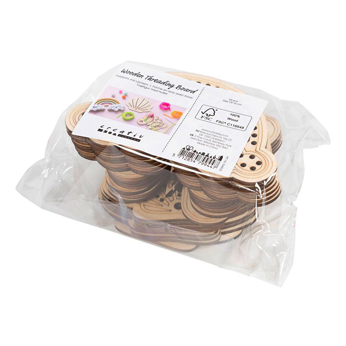 Kreativunternehmen https: www.cchobby.nl wood-shape-with-holes-rainbow-shell-butterfly-size-7-5-13-cm-24-piece-1-box