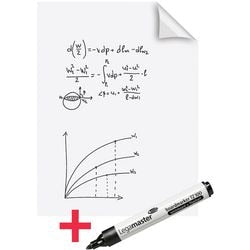 Legamaster Whiteboard-Folienzauberkarte 60 x 80 cm weiß 25 Blatt