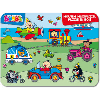 Studio 100 Bumba-Holzeinlegepuzzle – Fahrzeuge