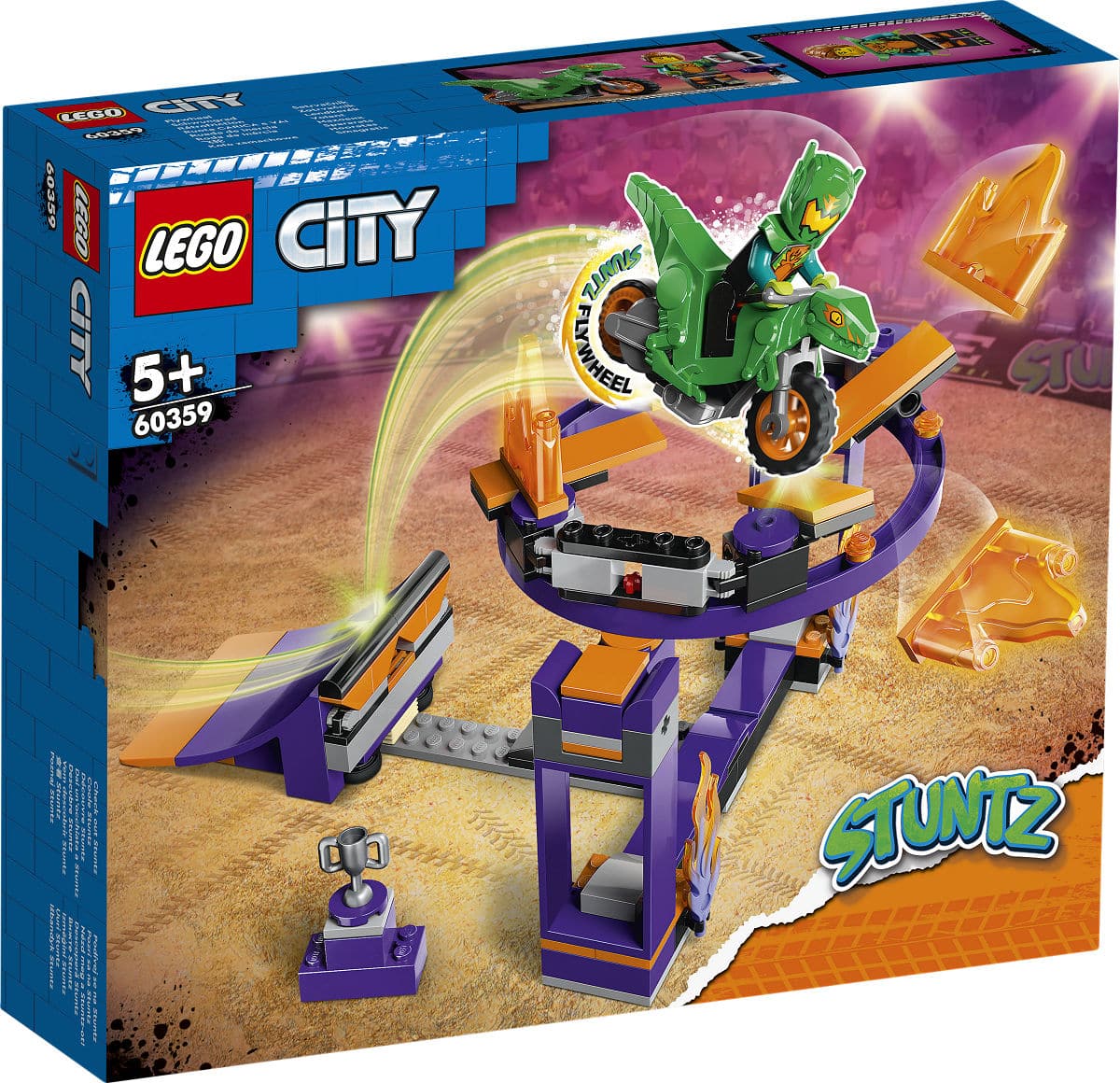 Lego City Dunk Challenge mit Stunt-Strecke, Konstruktionsspielzeug (60359)