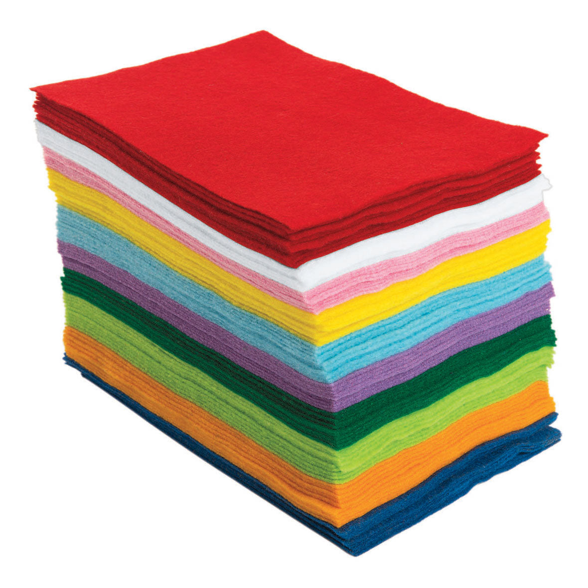 Colorations - einfache Filzplatten, 100er-Set (10 Farben)