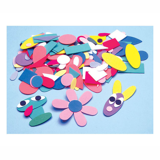Colorations - selbstklebende Schaumstoff-Figurenaufkleber, 1000 Stk.