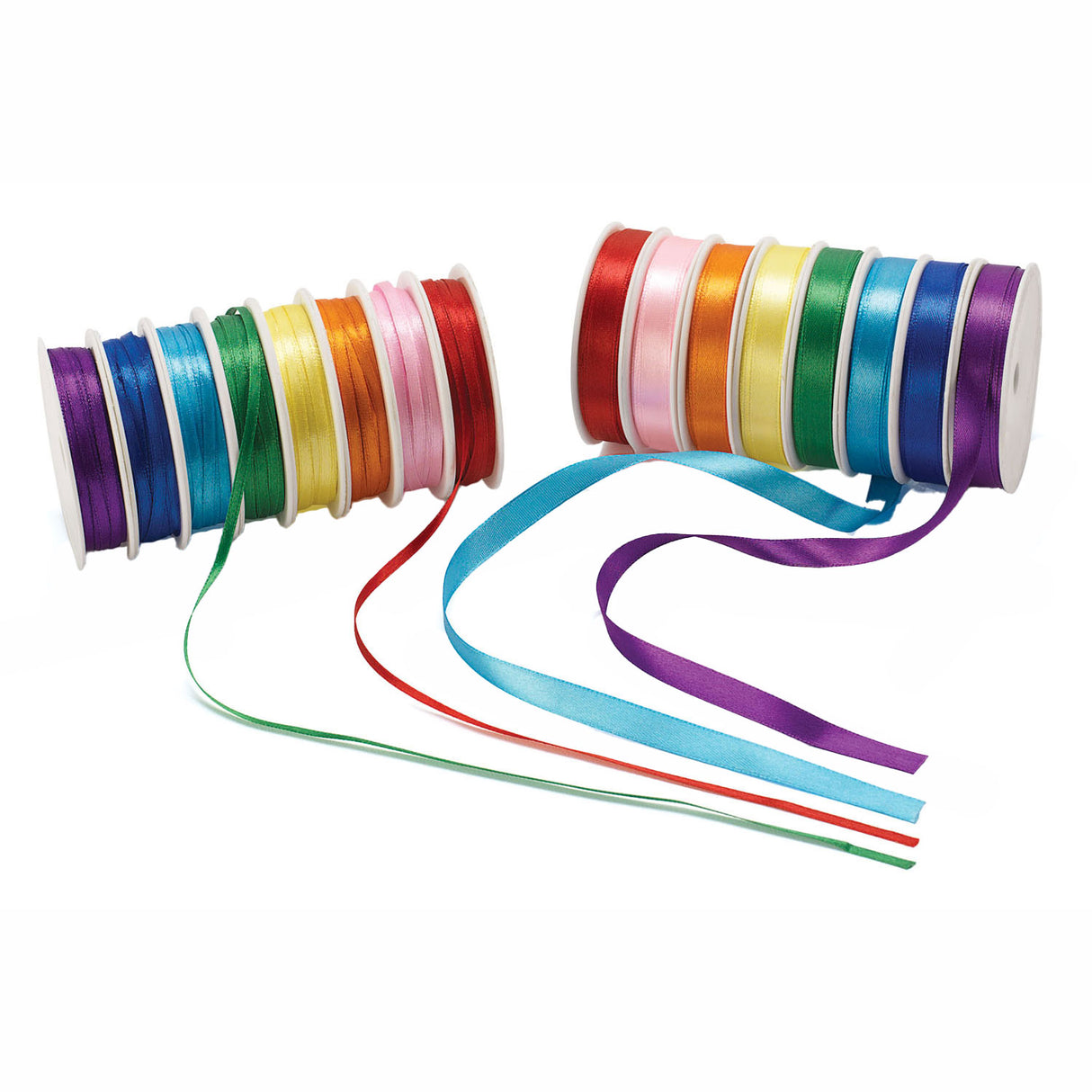 Colorations - Satinband 16 Spulen farbig, 120mtr.