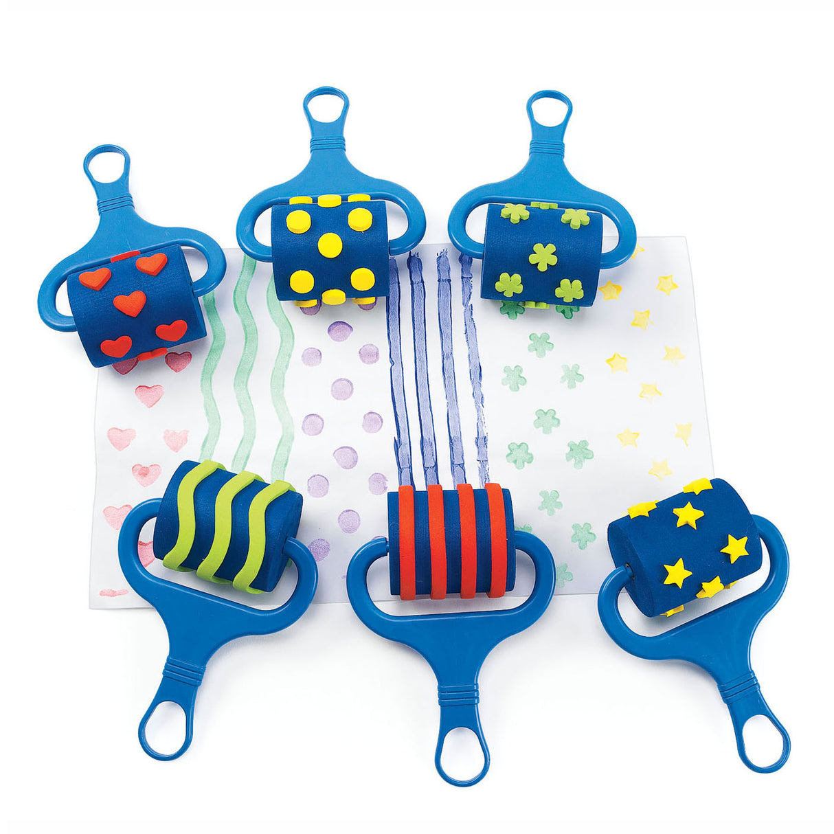 Colorations - gemusterte Farbroller, 6er-Set
