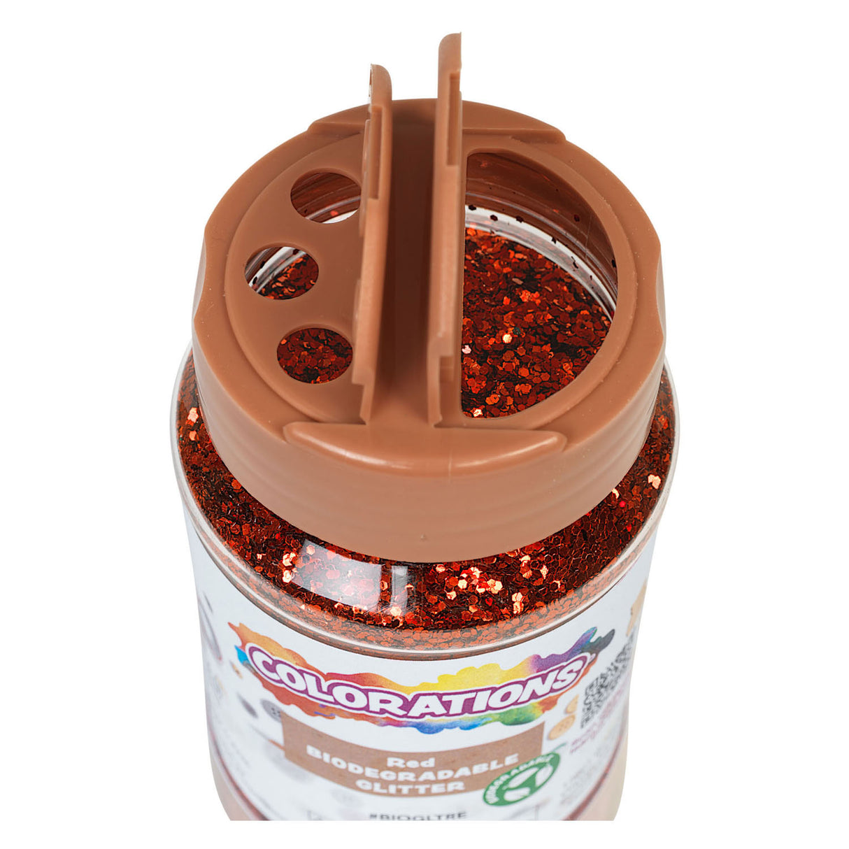 Colorationen – biologisch abbaubarer Glitzer – rot, 113 Gramm