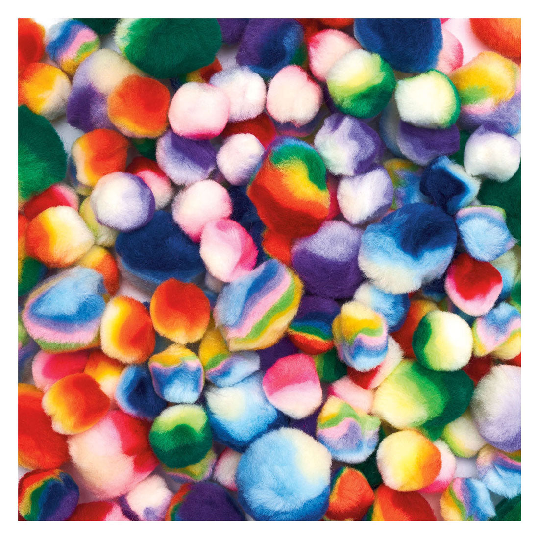 Farbgebiete - Regenboog gestreifte Pom Pom, 180.