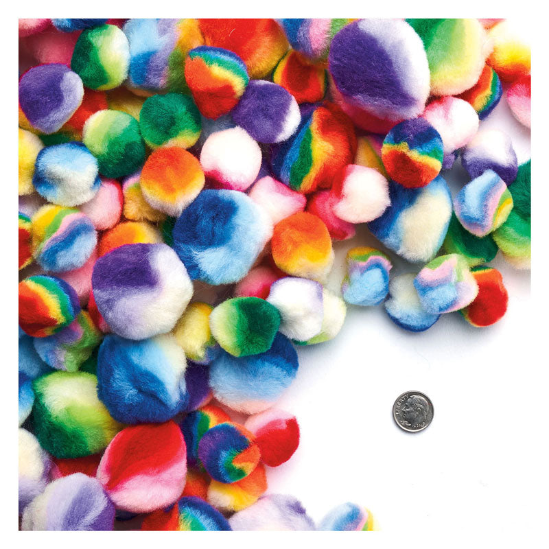 Farbgebiete - Regenboog gestreifte Pom Pom, 180.