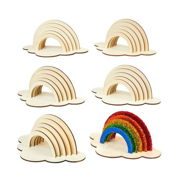 Färben - Machen und dekorieren Sie Ihren eigenen Holzregenbogen, 6 6