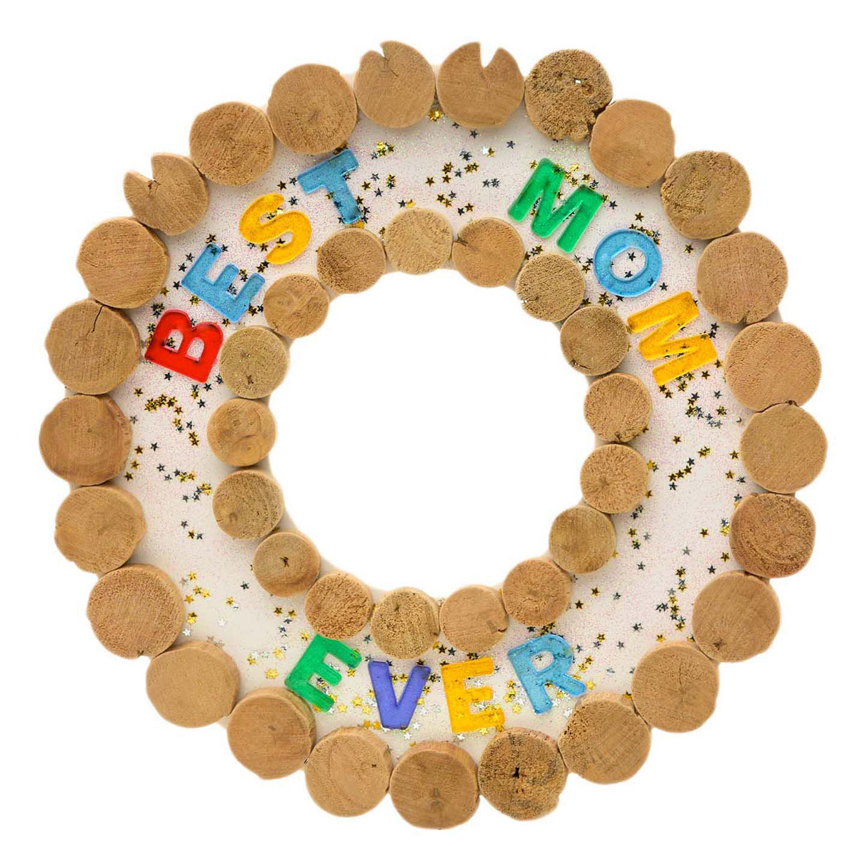Kleine runde Holzscheiben - 1 kg