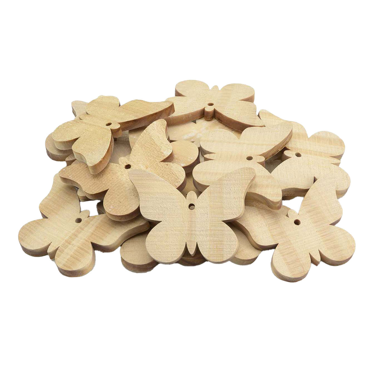Große Holzschmetterlinge, 20 Stück.