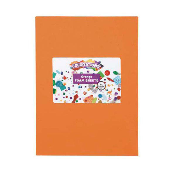 Colorationen - Schaumstoffplatten orange, 10 Stk.