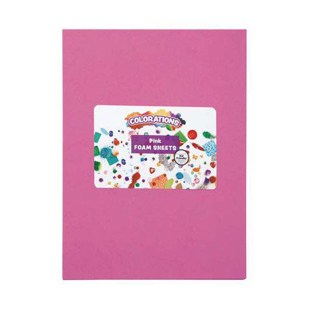 Colorationen - Schaumstoffplatten rosa, 10 Stk.